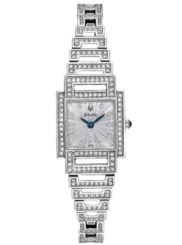 Bulova Dress Ladies Stainless Steel Rectangular Watch